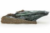 Gemmy, Emerald-Green Vivianite Crystal Cluster - Brazil #218190-2